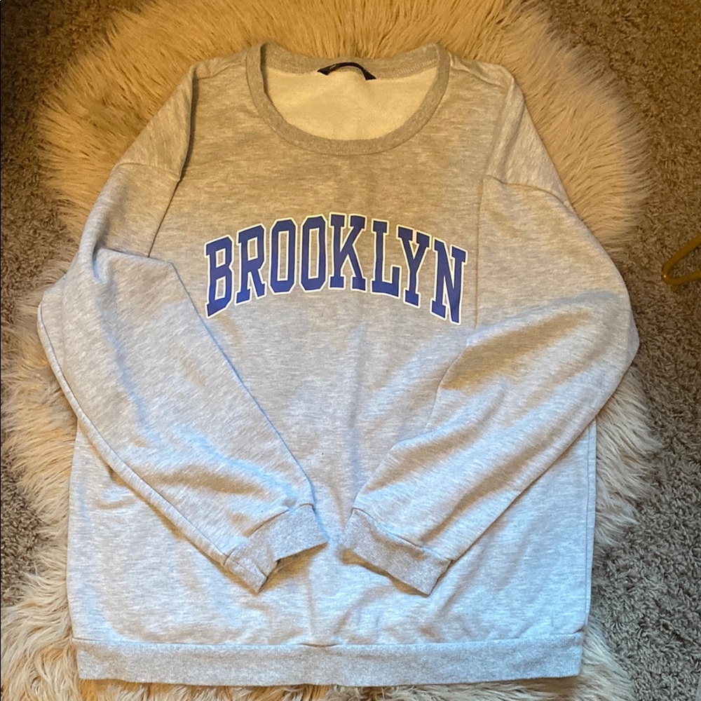 3/$8 Gray Brooklyn Sweatshirt
